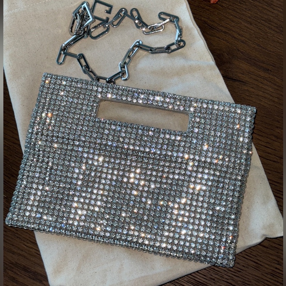 Cult Gaia Lucinda mini crystal shoulder bag